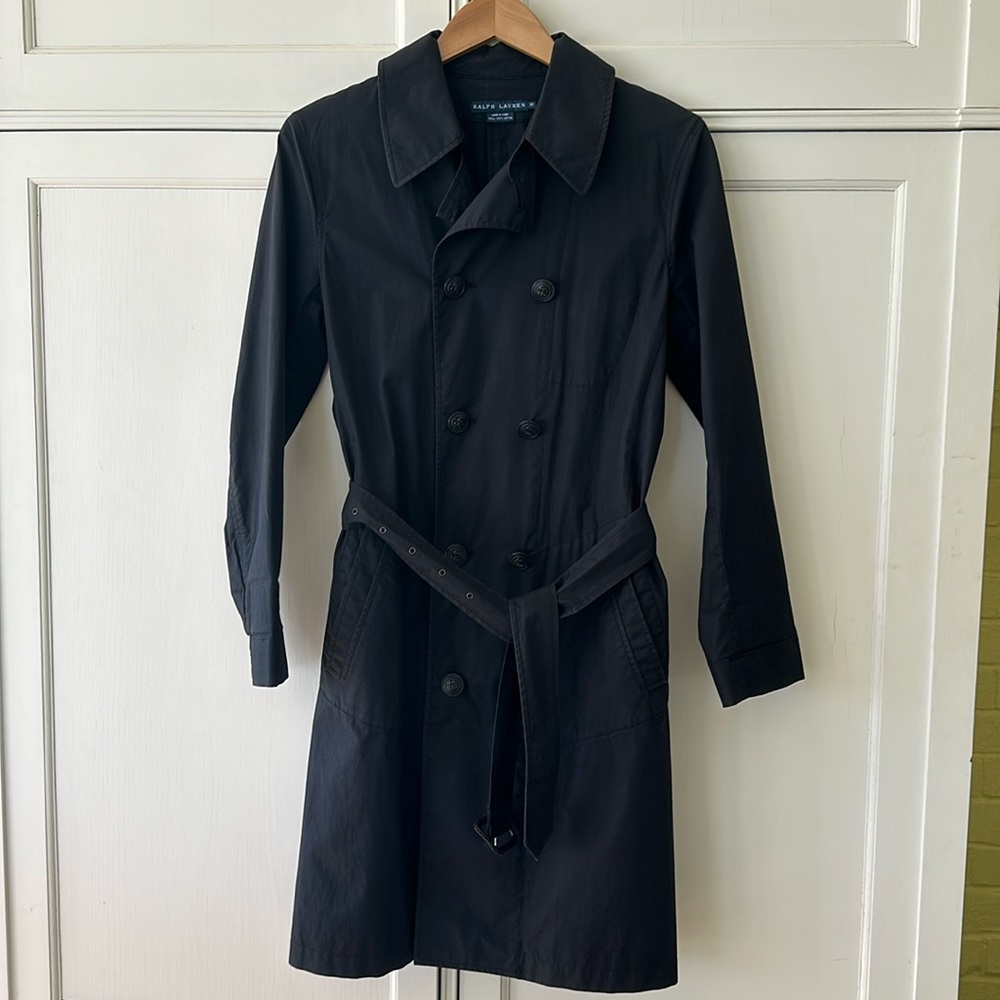 Black Ralph Lauren size 10 raincoat